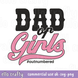 Free Dad of Girls SVG
