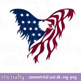 Free Eagle Flag SVG