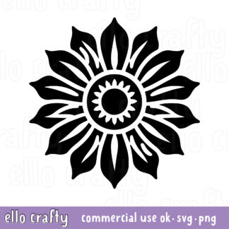 Free Sunflower SVG