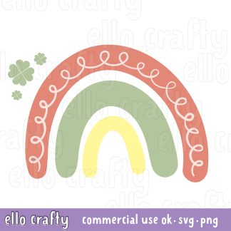 St Patricks Day Rainbow SVG free