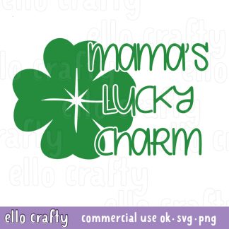 Mama's Lucky Charm SVG free