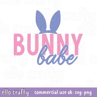 free bunny babe svg