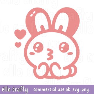 free bunny kisses svg