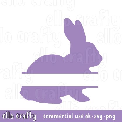 Free easter bunny monogram svg