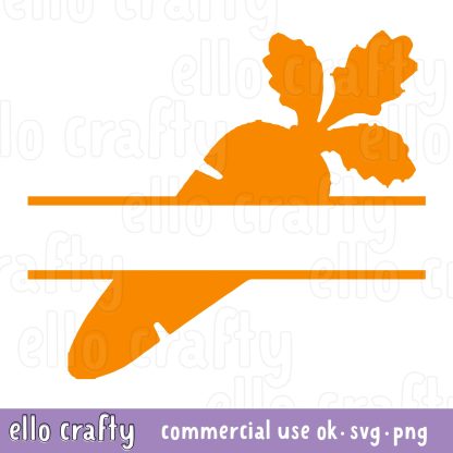 Free Carrot Monogram SVG