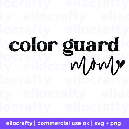 Color Guard Mom SVG free