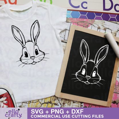 FREE Bunny Head SVG - Image 2