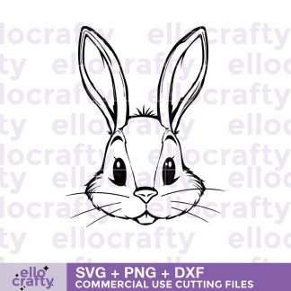 Bunny Head SVG free