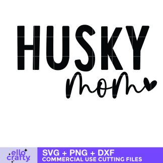 Free Husky Mom SVG file